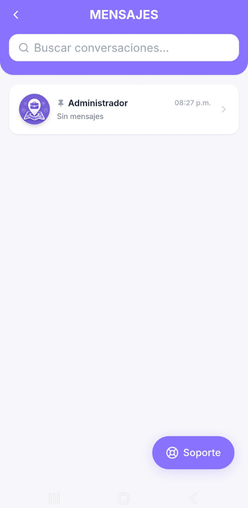 Chat para coordinar un servicio